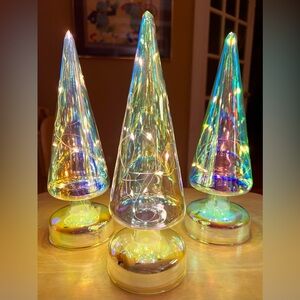 ONE ZODAX Christmas LED Luster Tree - Silver Rainbow